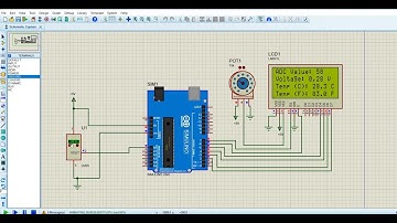 How to Display Temperature on LCD using Arduino & LM35 | Easy Proteus Simulation Project