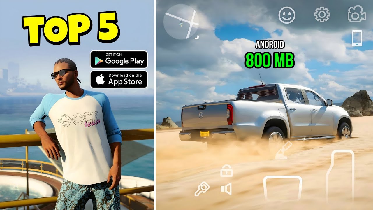 Top 5 Crazy Open World Games like Gta 5 for Android & iOS | High ...