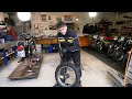 Changing A Tyre On A Classic Motorcycle