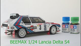 1/24 BEEMAX Nunu Aoshima Lancia Delta S4 &#39;86 Monte Carlo Rally ビーマックス　アオシマ　1/24 ランチア デルタ S4 &#39;86