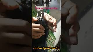 Excellent Leather Sewing#shorts