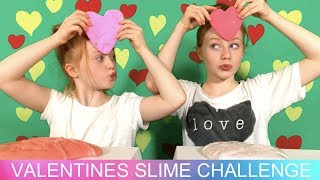 VALENTINES SLIME CHALLENGE + CHEAP CLAY SLIME SUPPLIES | SHOPPING VLOG | RUBY AND RAYLEE