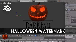 Blender Tutorial: Create a Halloween Themed Watermark screenshot 2