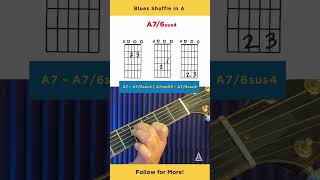 Front Porch Blues Shuffle Chords - Fast Guitar Lesson#shorts