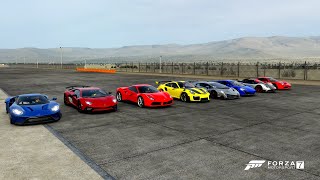 Forza 7 - Aventador SV vs Veneno vs 911 GT2 RS vs 488 vs 458 S vs 650s vs Zonda Cinque vs Ford GT'17