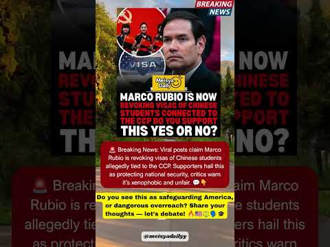 America Reacts! 🚨Marco Rubio Visa Clash🔥 #BreakingNews #USNews #NewsShorts #Shorts