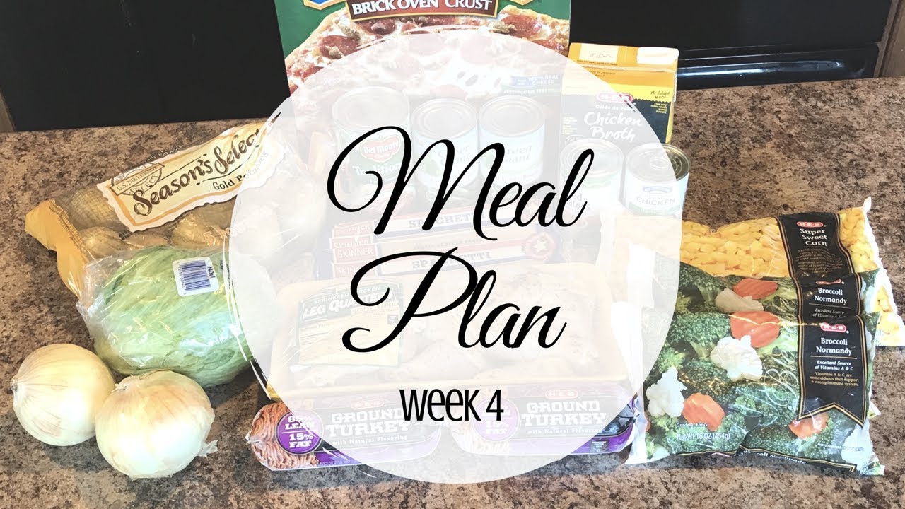 Meal Planning: Week 4 - YouTube