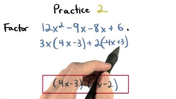 Factor by Grouping Practice 2 - Visualizing Algebra