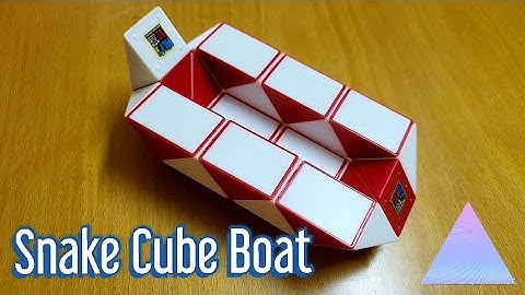 Boat| How to make a boat with Snake Cube | 24 pieces| Rubik