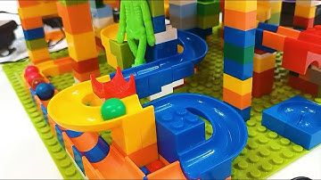 50 pce Marble run race ASMR ☆ Satisfying Building Blocks Original colorful Toys