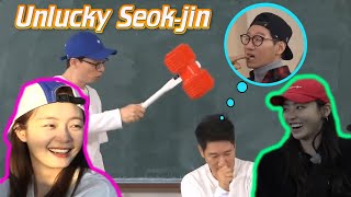 [RunningMan] When the unlucky Seokjin becomes really funny