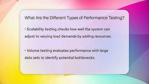 What Are the Different Types of Performance Testing? - Car Performance Pros