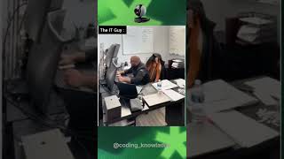 Hats off the patience of that it guy 😂 | #coding #memes #programming #python #javascript #ai #it