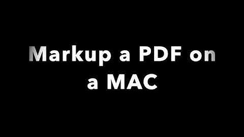 Markup a PDF on a Mac using Preview