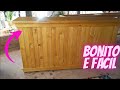 Como Fazer Balcão ou Bar de MADEIRA PALETE MANEIRA + Fácil Assim VC NUNCA VIU- Making wooden counter