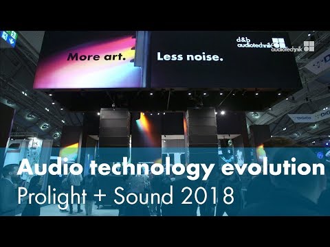 Audio technology evolution. Prolight + Sound 2018