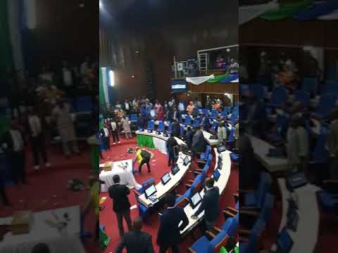 Fighting in Sierra Leone Parliament over the introduction of the PR System
