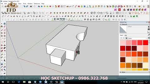 Học sketchup tại Hải Phòng | Hướng dẫn lấy đối xứng trong sketchup