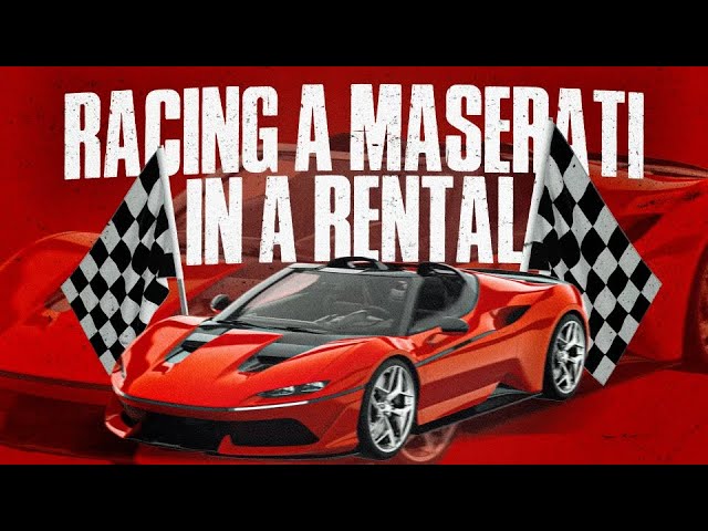 Racing A Maserati In A Rental 🤣‼️ (ALMOST CRASHED 😱😱) class=