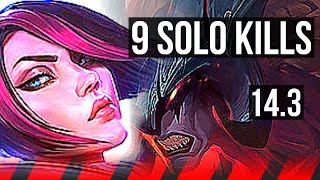 FIORA vs AATROX (TOP) | 9 solo kills, 900+ games | KR Master | 14.3