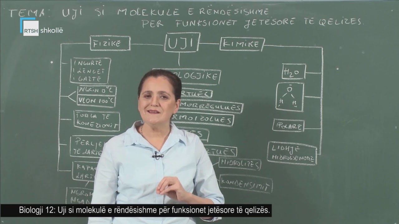 Biologji 12 - Uji si molekulë e rëndësishme për funksionet jetësore të qelizës