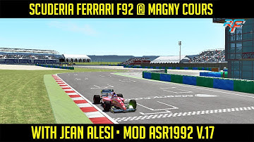[rFactor2] Scuderia Ferrari F92 @ Magny Cours with Jean Alesi • Mod ASR1992 v1.7