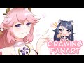 Speedpaint: Genshin Impact Fanart - Yae Miko - Clip Studio Paint