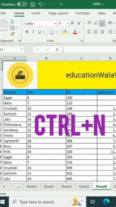 shortcut-key-to-open-new-excel-sheet-shorts-youtube