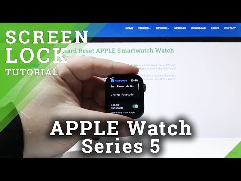 How to Add Passcode in APPLE Watch Series 5 – Set Up Screen Lock