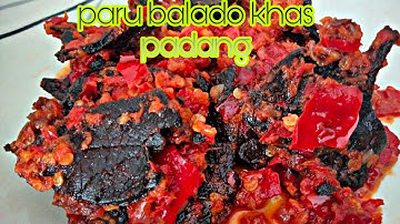 Menu Masakan Harian | Resep Paru Goreng Balado Padang | Fried Lung Recipe Balado Padang