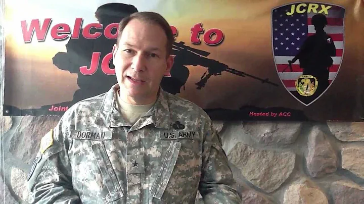BG Ed Dorman discusses JCRX-13