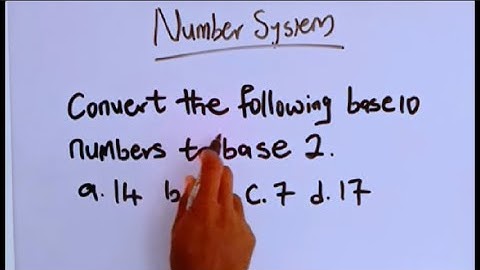 Number systems
