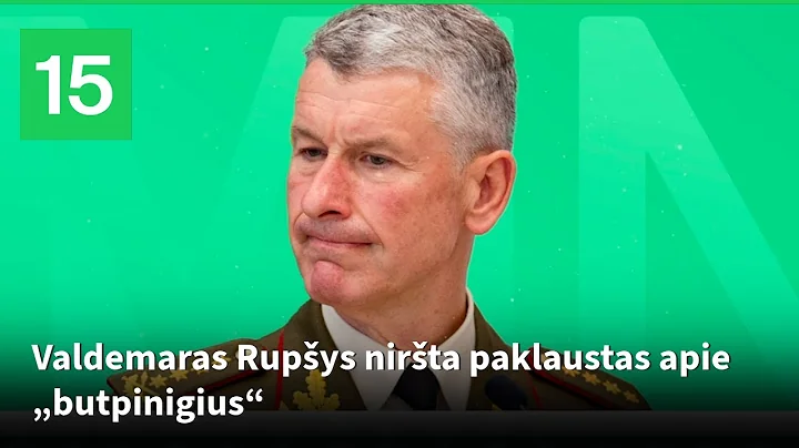 Lietuvos kariuomenės vadas Valdemaras Rupšys paklaustas apie „butpinigius“, pokalbio įraše niršta