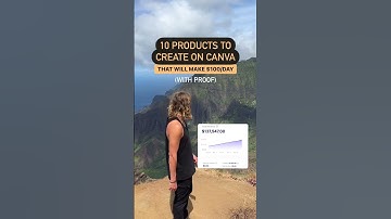 10 products to create on CANVA for $100/day *with proof