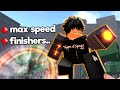 Every finisher with max speed is satisfying roblox the strongest battlegrounds