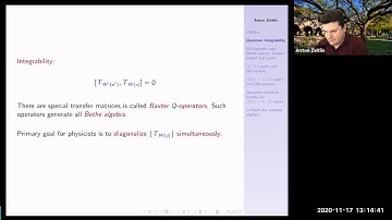 Anton Zeitlin, "q-Opers, QQ-Systems, and Bethe Ansatz"