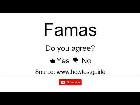 how to say famas