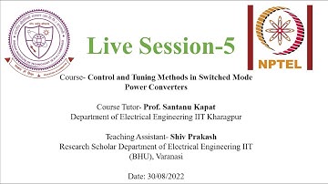 PMRF Live Session 5 :- Control and Tuning Methods in Switched Mode Power Converters