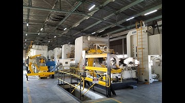 Metal Coil loading on the 3 in 1 decoiler straightener feeder combo machine in South Africa