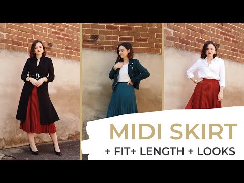 What To Wear With A Pleated Midi Skirt | Where Should A Midi Skirt Hit | OUTFIT IDEAS