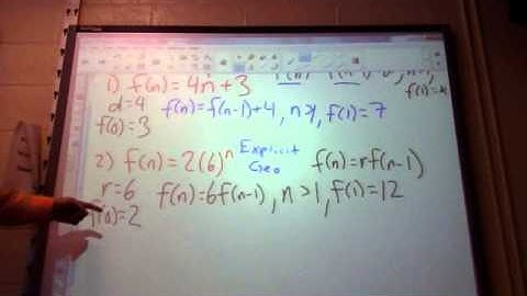 Sequences Converting Formulas; Explicit to Recursive and Recursive to Explicit