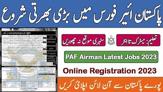 PAF Latest Airman Jobs Pakistan Airforce Airman Jobs Latest Jobs in PAF Apply Online