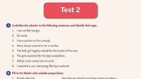 Test-02 | Part-01 | Class-07 | Collins English grammar and composition book