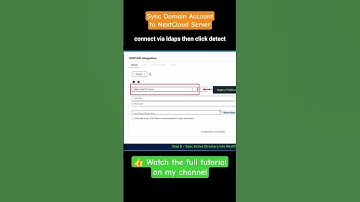 ✅ Sync Active Directory Users to NextCloud via LDAPS