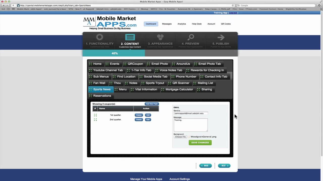 Sports Stats Tab Tutorial