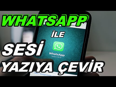 𝙒𝙃𝘼𝙏𝙎𝘼𝙋𝙋 İle Sesi Yazıya Çevirmek | ÇOK KOLAY !!