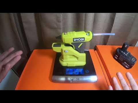 Ryobi One+ Compact Glue Gun / Perfect for Crafting / A Sneak Peak of My  Craft Room Progress 
