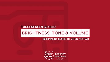 Set Brightness, Tone & Volume on your Touchscreen Keypad