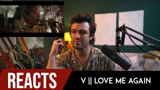 Download lagu Producer Reacts To V   Love Me Again Mp3 Video Mp4