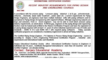 piping design courses